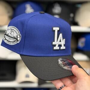 New Era LA Dodgers '50th Anniversary' A-Frame 9FORTY Snapback Blue/Black